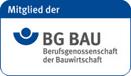 Adolf Bach GmbH Hoch-, Tief- u. Stahlbetonbau in Karlsruhe, BG Bau, Logo